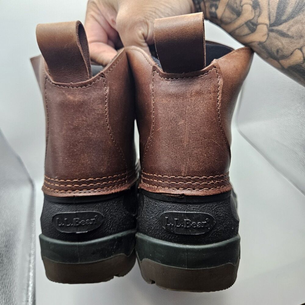 L.L. Bean Mens Brown Duck Muck Rugged Outdoors Waterproof Insulated Boots Sz 11M - Picture 3 of 10